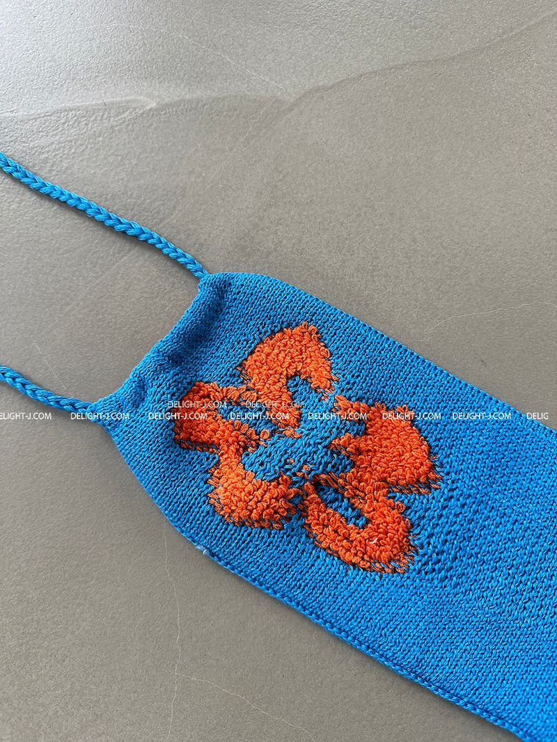 Flower knit bikini swimwear