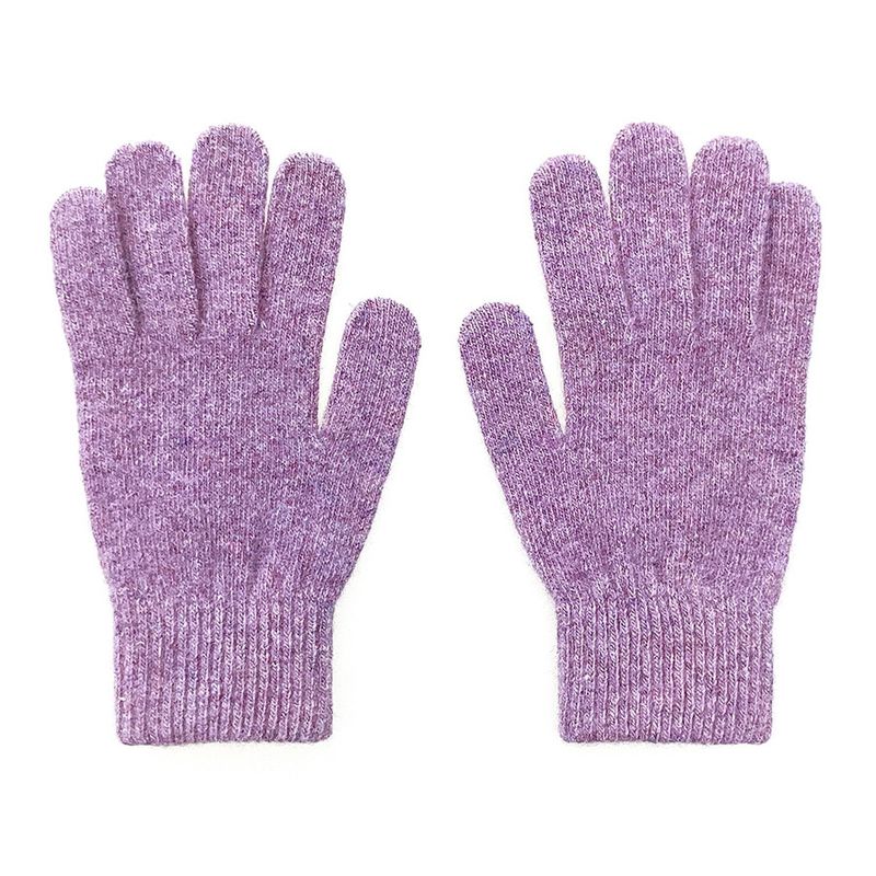 Ribbon Wool Gloves [Snow Purple]