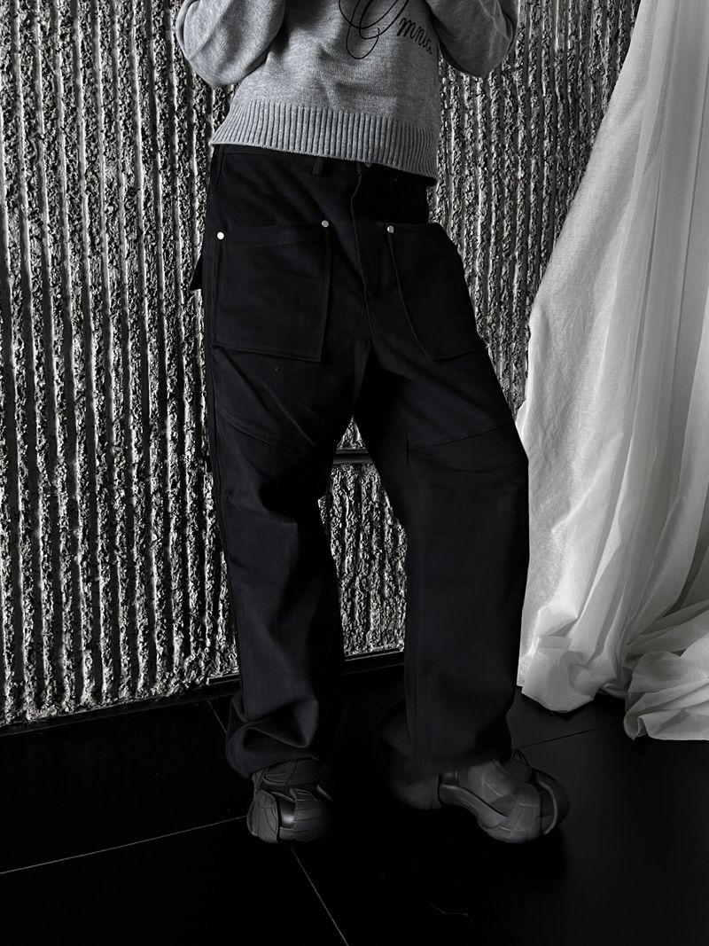 dying cutting zipper pants