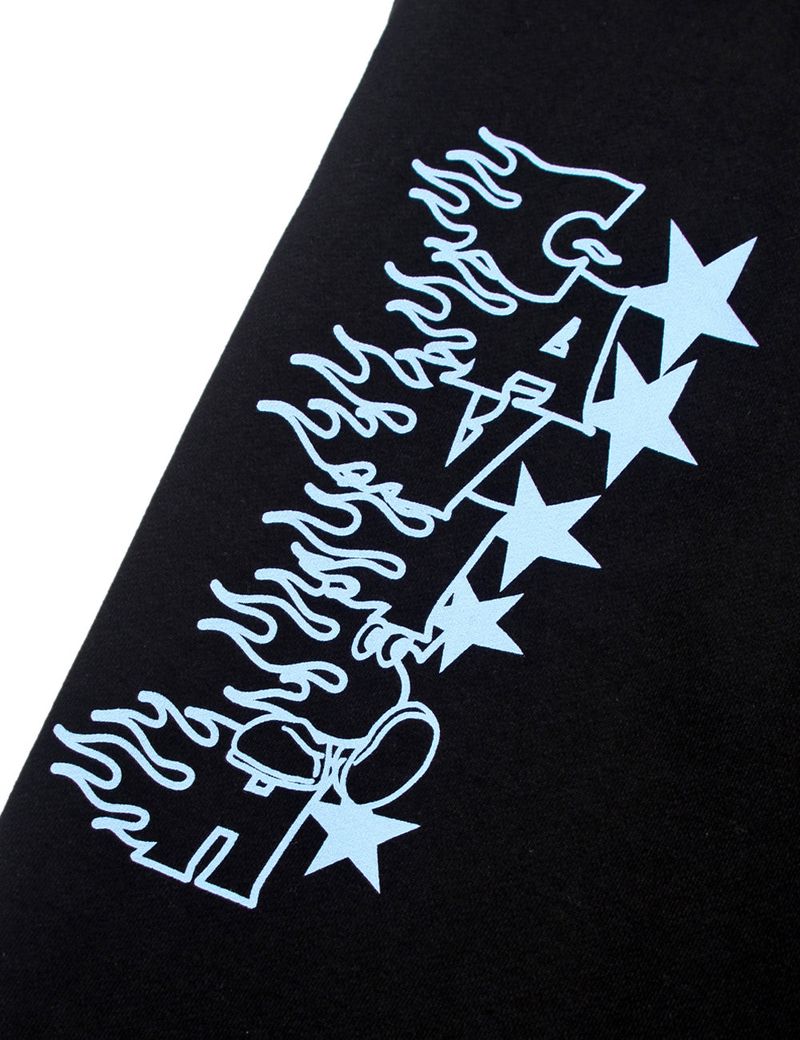 STAR LOGO PRINTED SWEAT PANTS BLACK(CV2CFUPA01A)