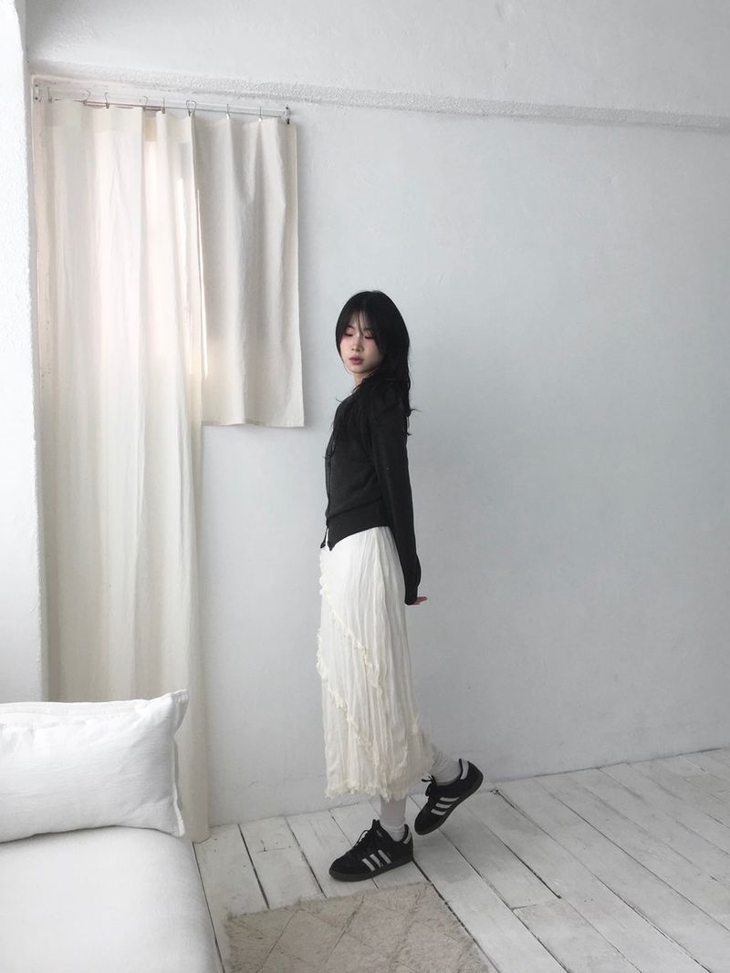 leaf Long Tank Top Dress