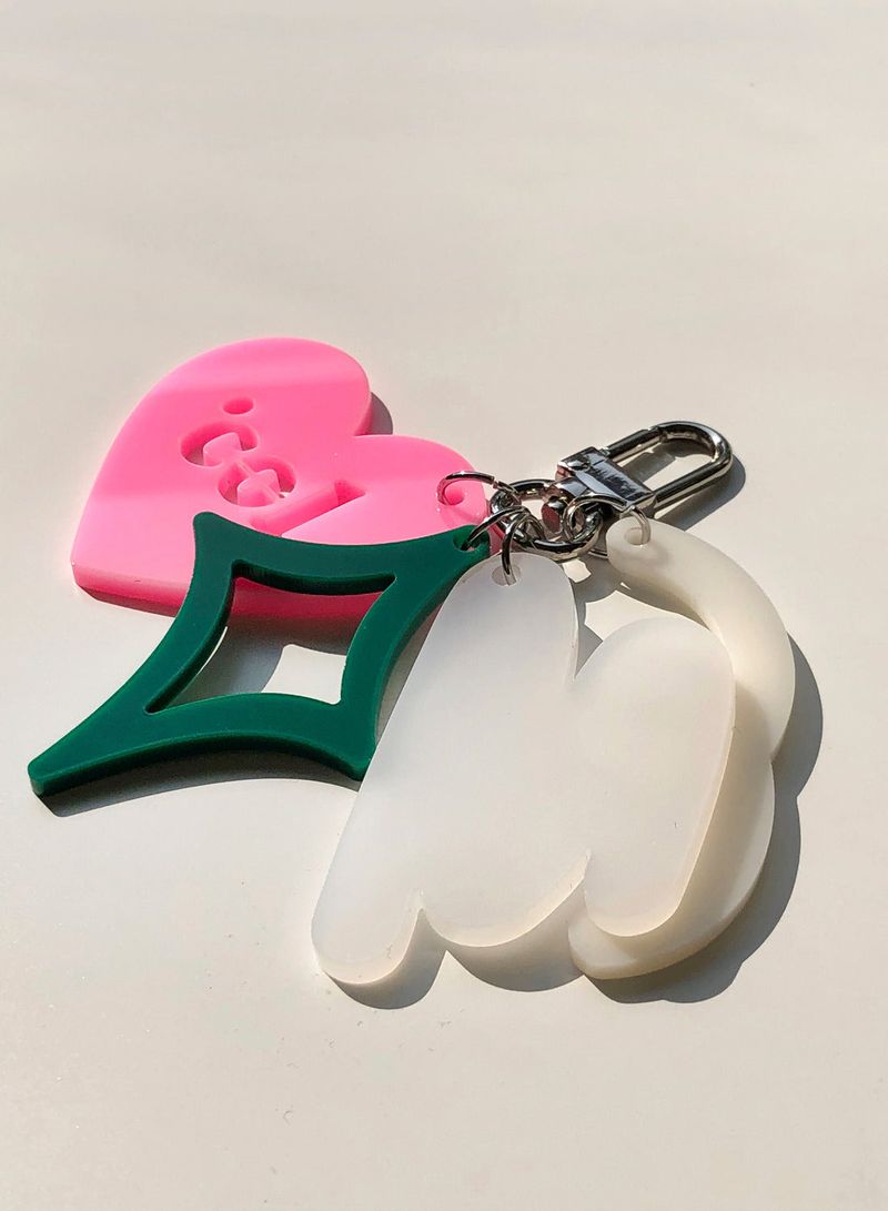 Shape of Col's Love Keyring