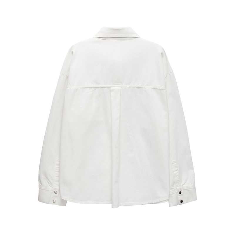 TYPO EMBROIDERY SHIRTS [WHITE]
