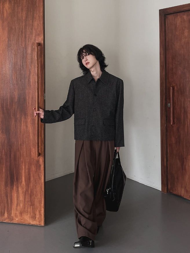 Lemad herringbone wool jacket