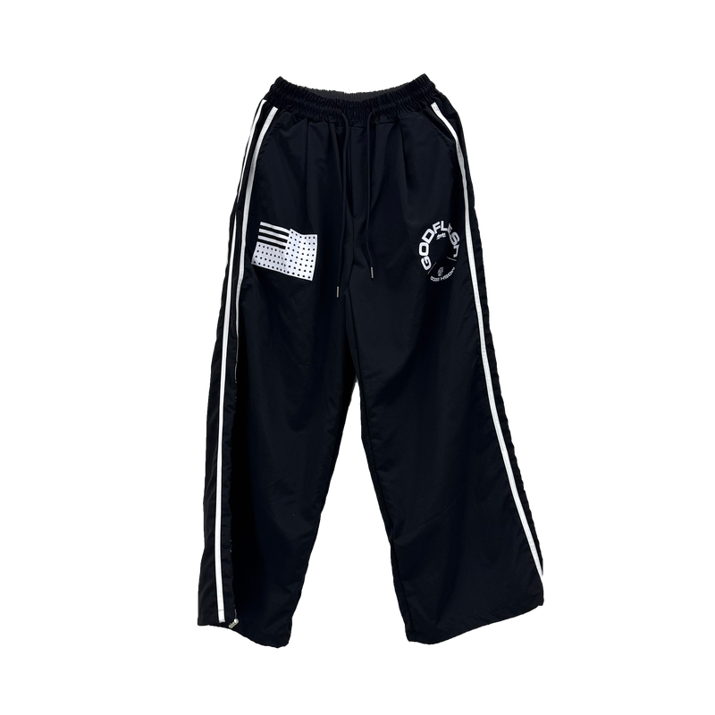 flag track nylon pants