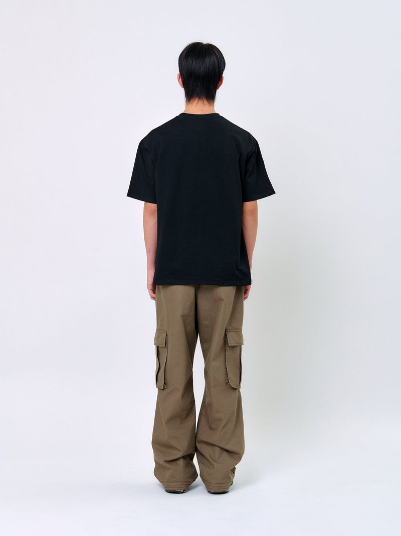 LYING DOG T-SHIRT_Black