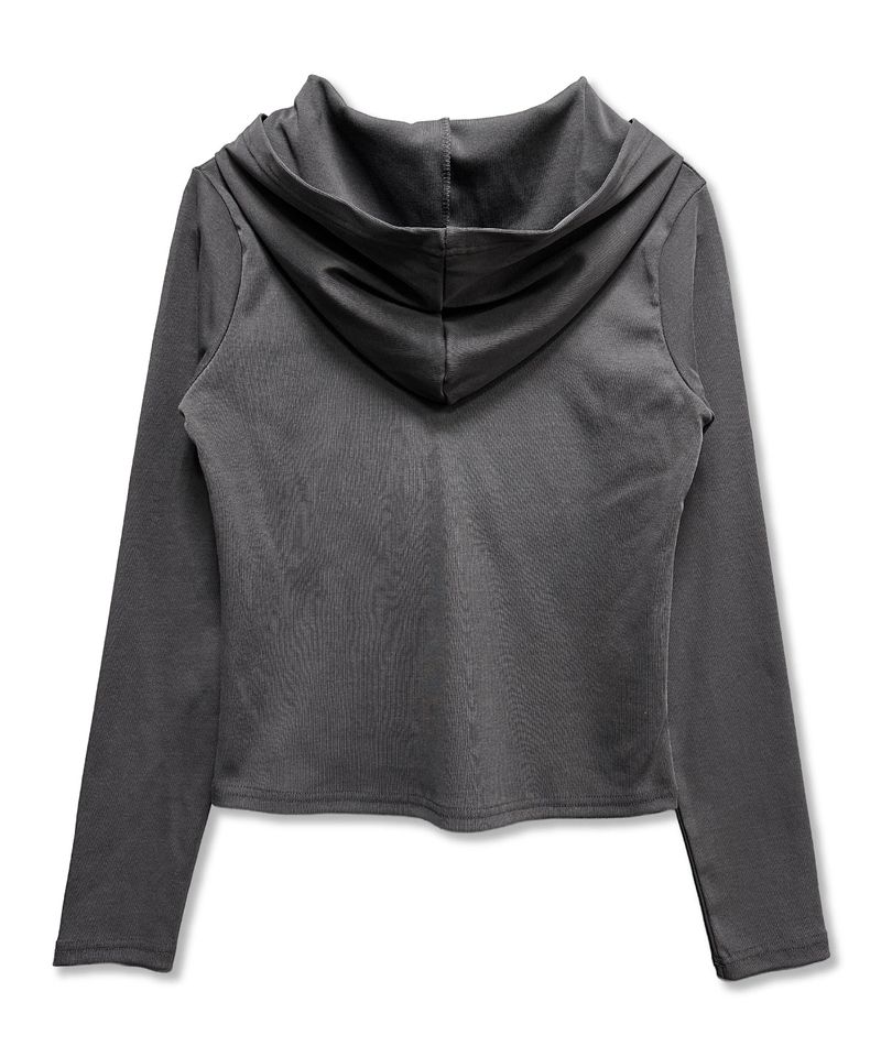 We love It Hoodie Long Sleeve_Charcoal