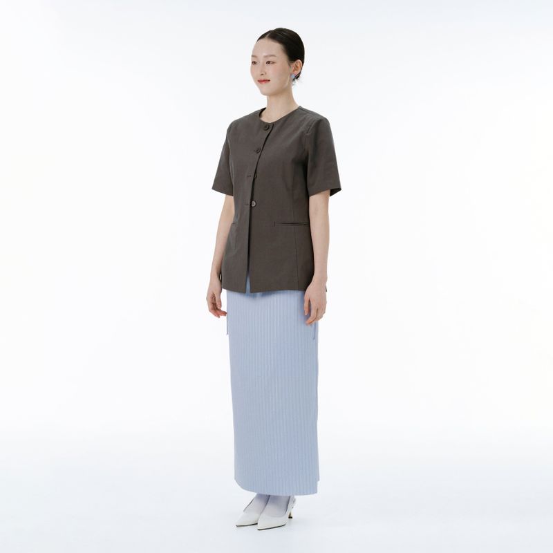 Rain stripe skirt(blue)
