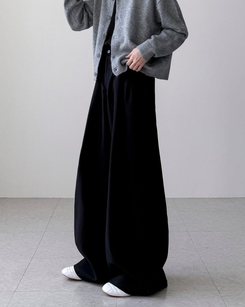 Mason Pintuck Wide Slacks