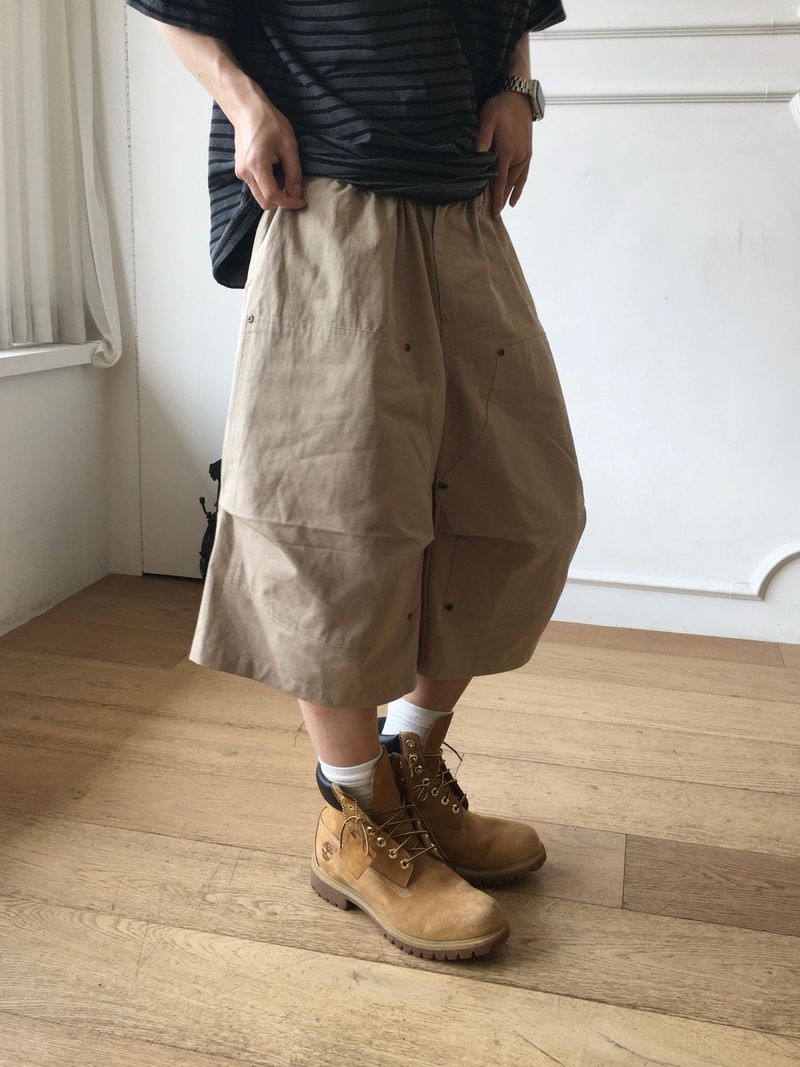 Rain Double Knee Bermuda Pants 2C