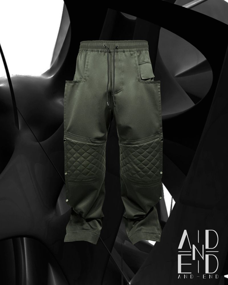 ANDEND（エンデンド）の「BIKER SNAP TRACK PANTS_KHAKI（Pants）」