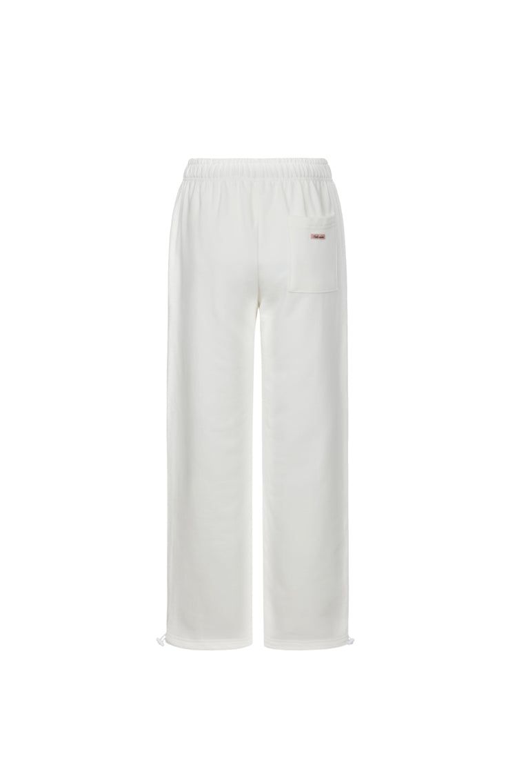 star embroidered two-way sweatpants (IVORY)