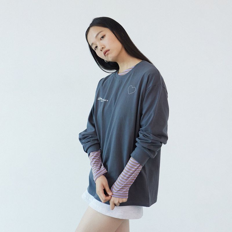 ラブモア Tシャツ_グレー