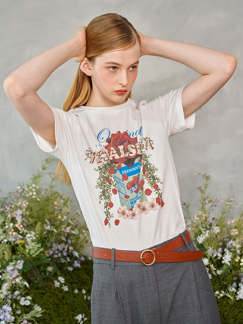 Rose Garden T-Shirt (Ivory)