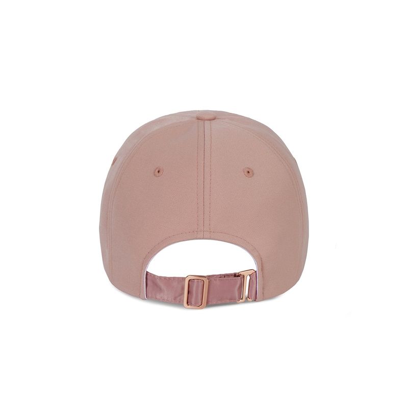 Rose gold stud over fit ball cap