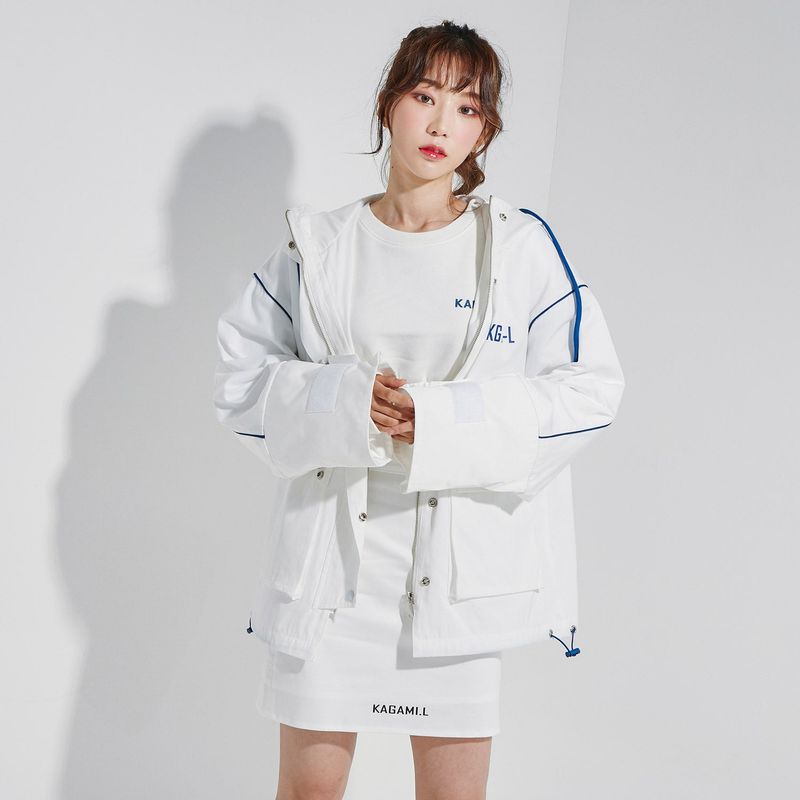Blue Line Hoodie Zip-Up Jacket