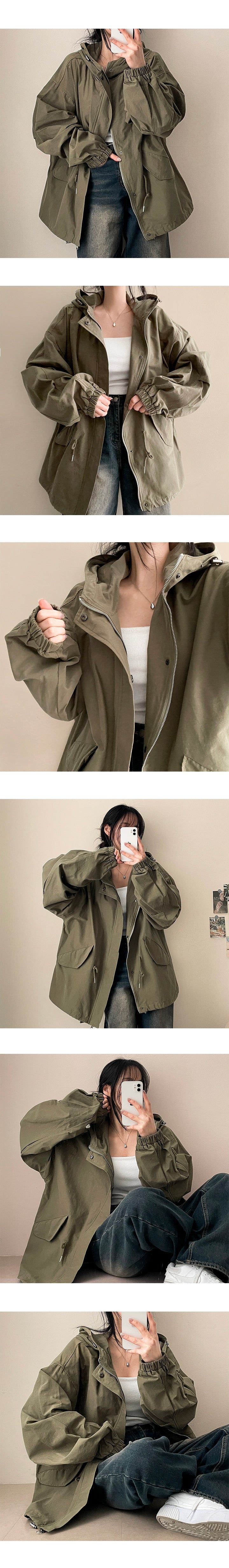 Mowin String Hood Short Bomber Jacket