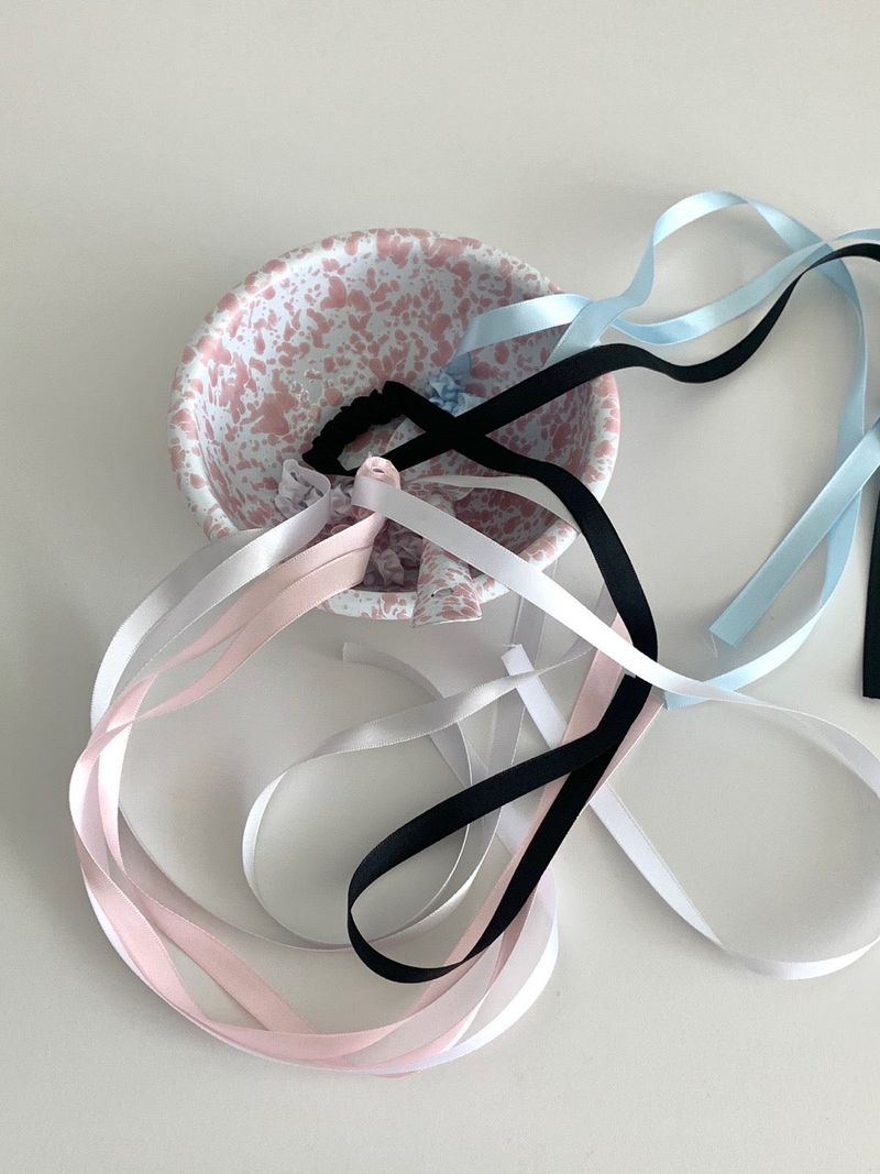 Ribbon Satin Scrunchies (5 colors)