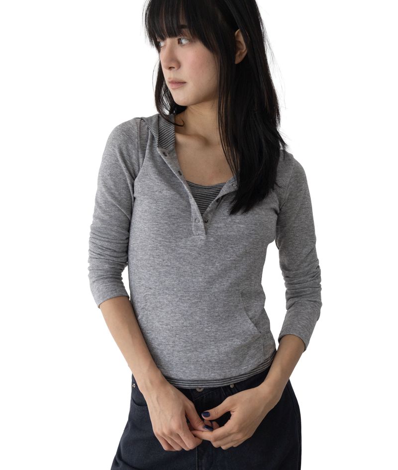 Monde Deep Henley Hoodie