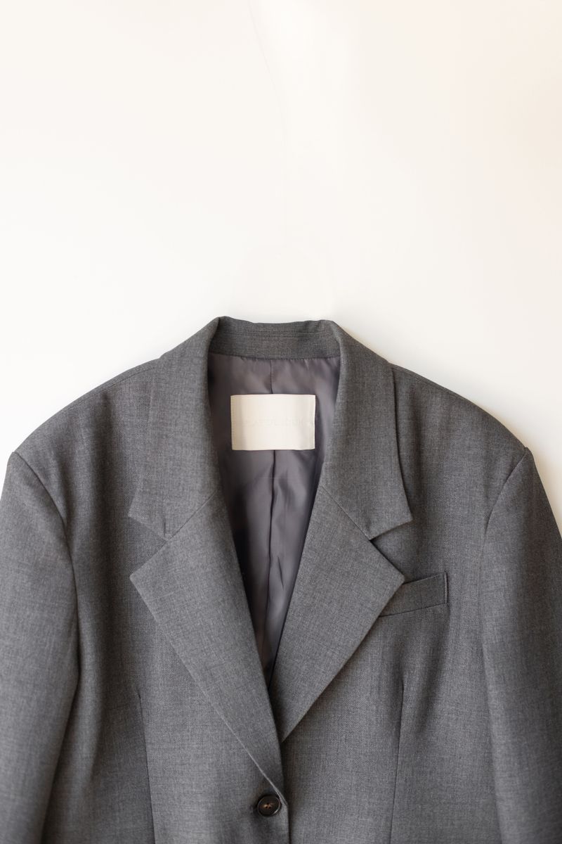 Boy wool jacket (Dark grey)