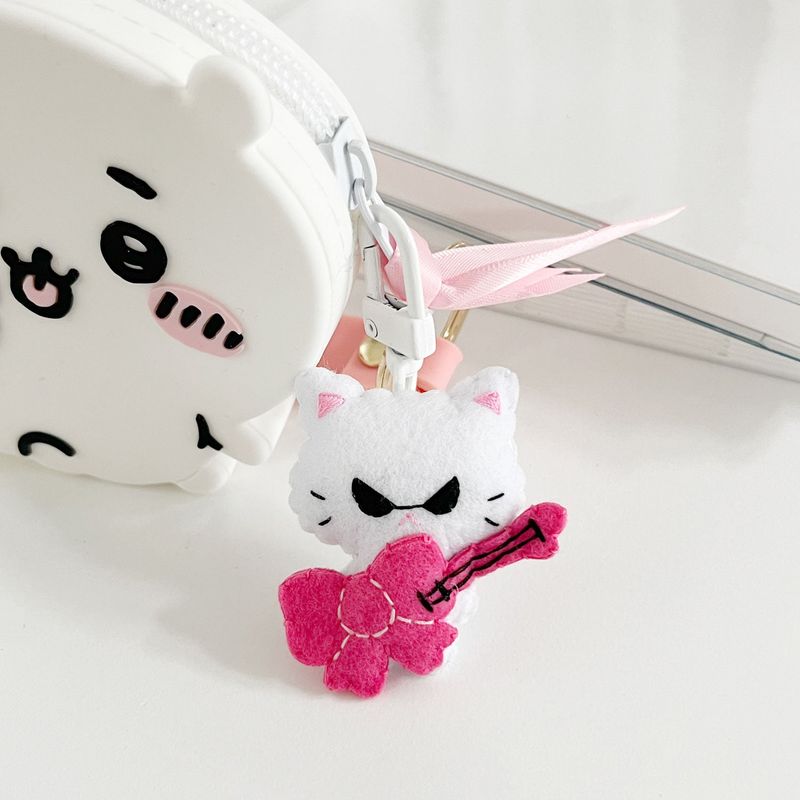 [MADE] rock star kitten keyring