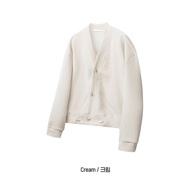 ASCLO String Crop V Cardigan (5color)