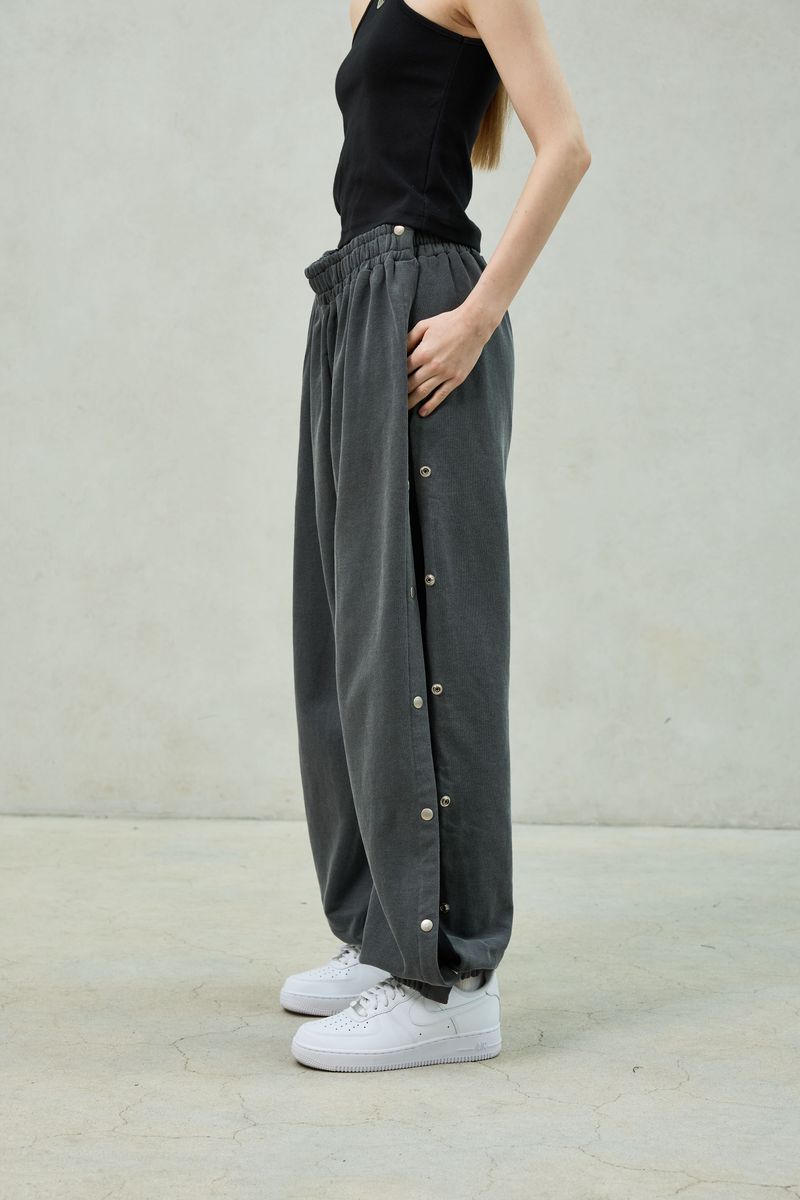 PITA SNAP OFF SWEAT PANTS / CHARCOAL