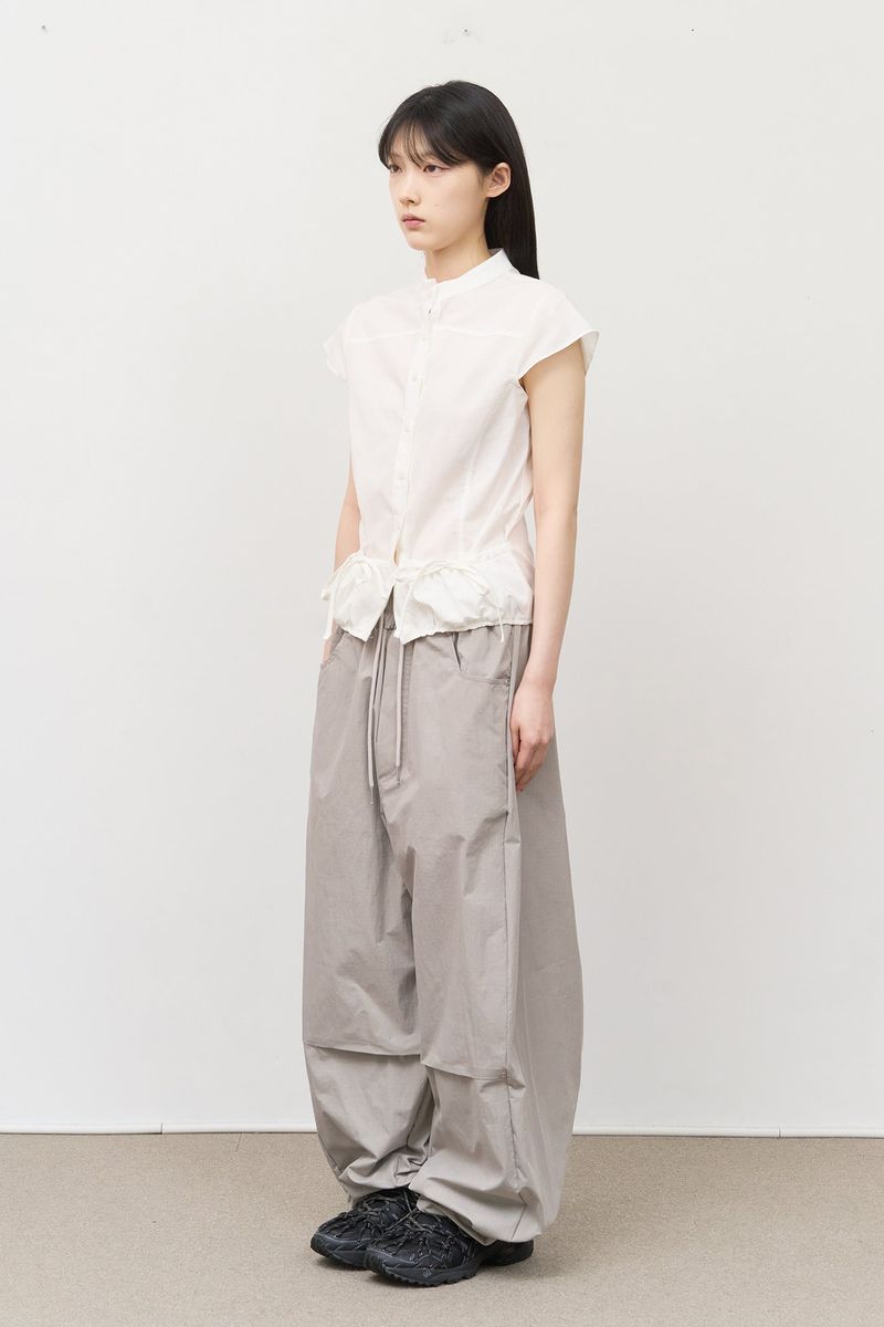 (W) Cake Pocket Slim Shirt