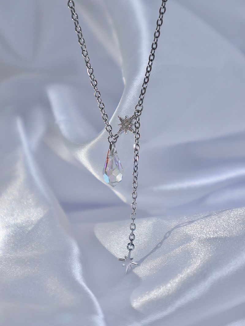 crystal mood necklace