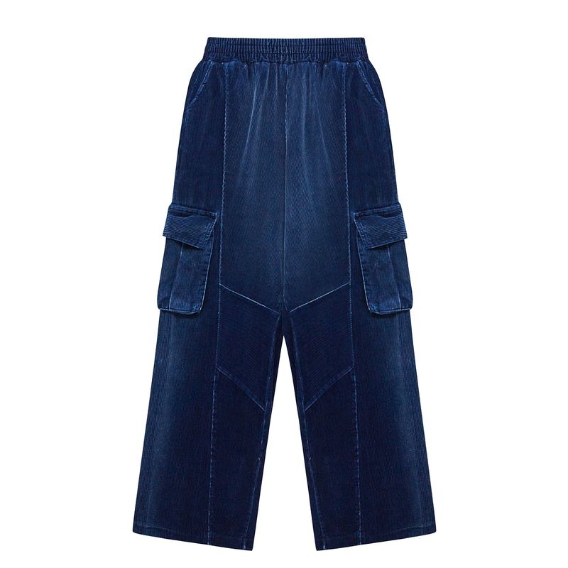 Sserpe（セルぺ）の「Washing Corduroy Cargo Banding Denim Pants Blue（Pants）」