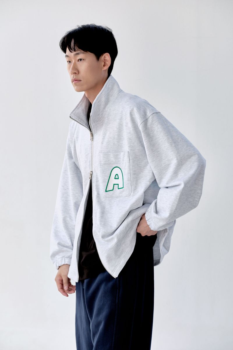 ALARM A ZIP UP HEATHER GRAY_UNISEX