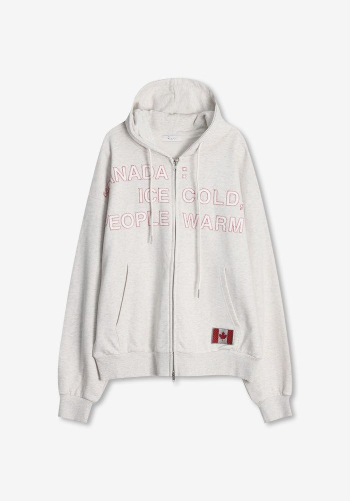OA CANADA Patch Hoody Zip-up