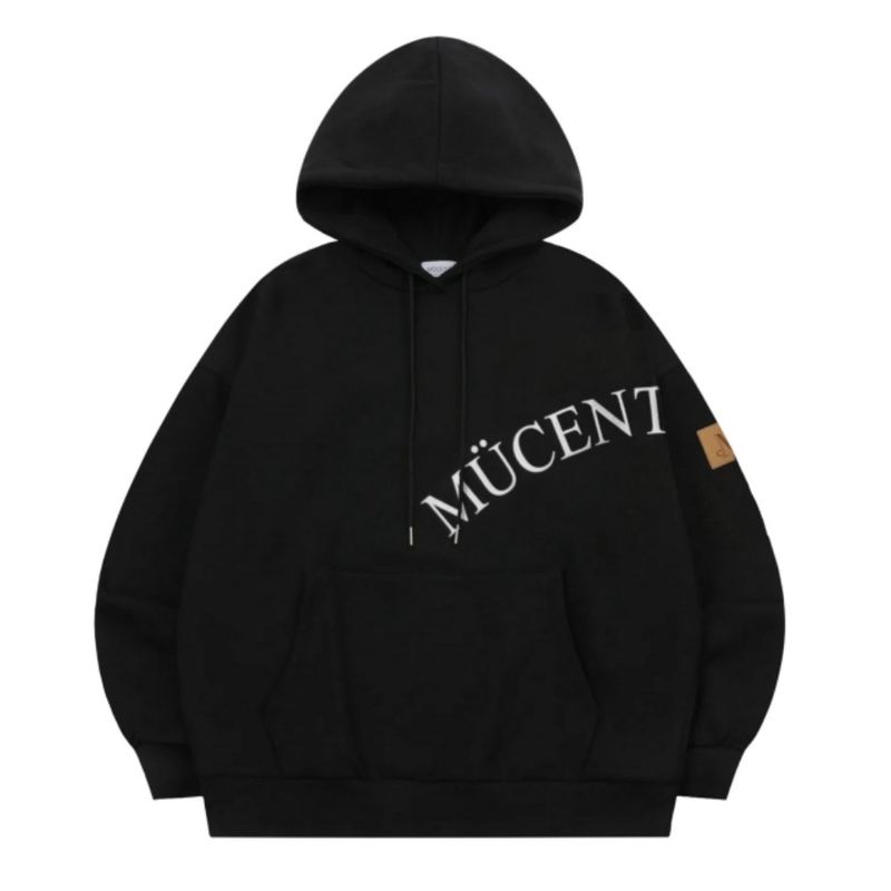 MUCENT（ムセント）の「レザーポイントフードTユニセックス (2COLOR)（トップス）」