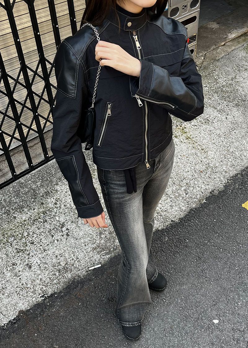 SMOKY GREY BOOTS CUT DENIM