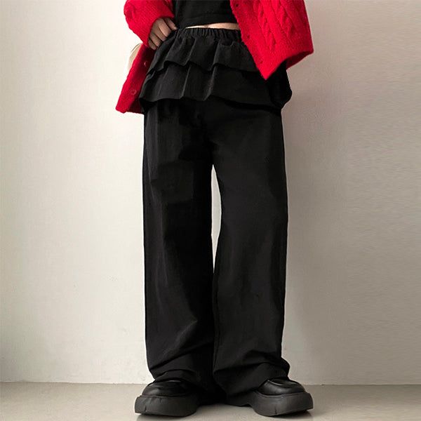 Nied Layered cancan skirt pants