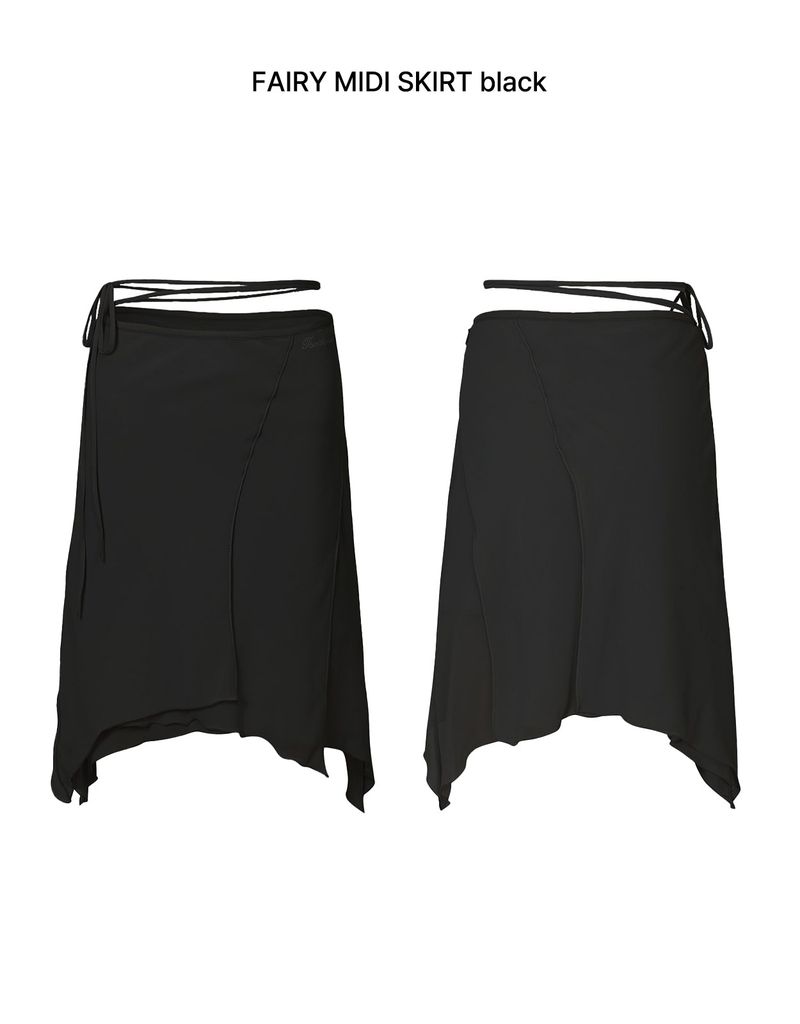 FAIRY MIDI SKIRT black