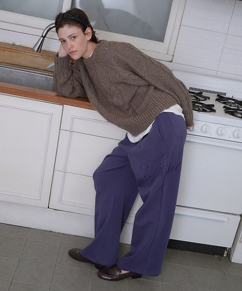 WITHOUTSUMMER（ウィズアウトサマー）の「Lettering sweat pants_blue（Pants）」