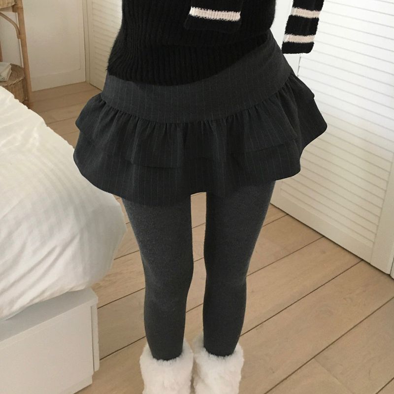 BEIDELLI(ベイデリー)の「CULOT STRIPE TIERED SKIRT WITH INNER PANTS(Skirts)」