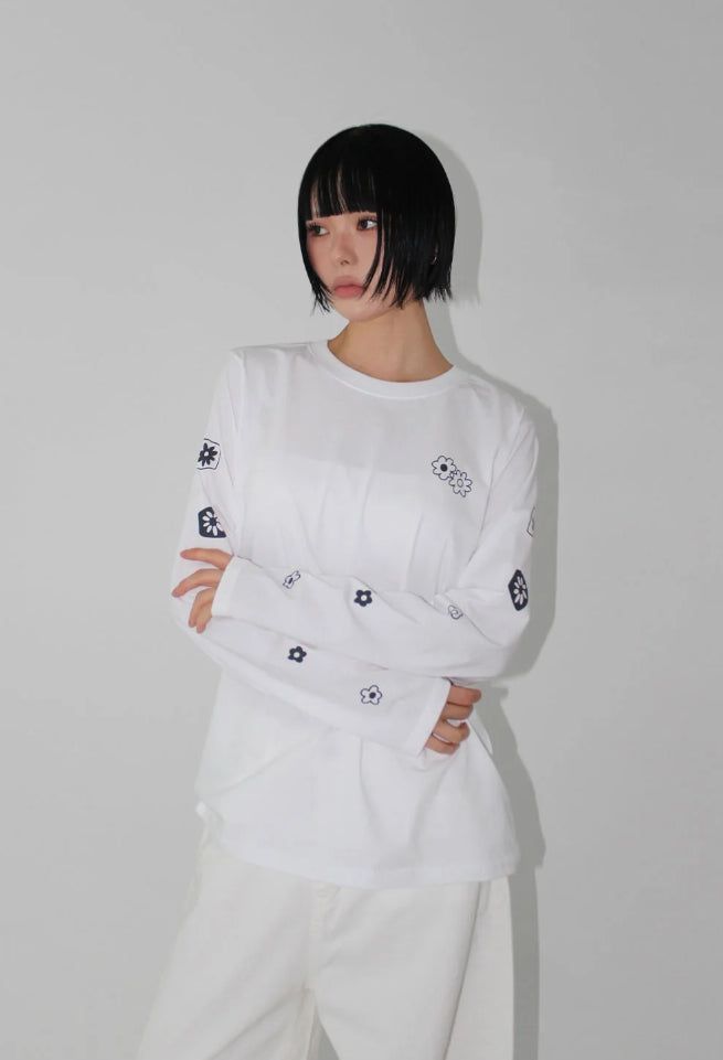 MINI FLOWER LONG SLEEVE