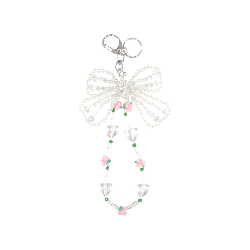 PINK PINEAPPLE（ピンクパイナップル）の「PEARL RIBBON KEYRING（Toys/Key Holders）」