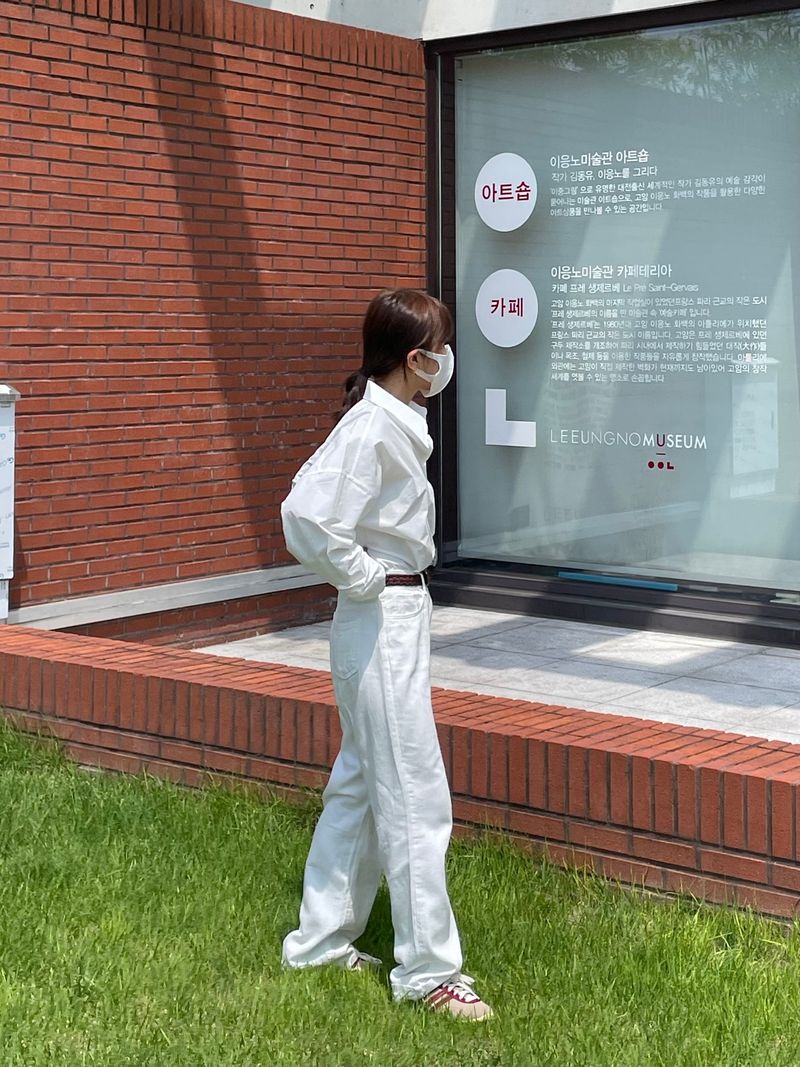 Salt white denim pants 