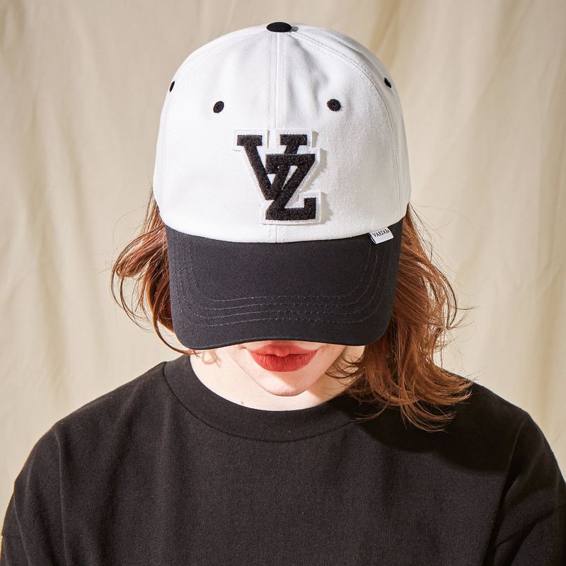 VZ Applique Twotone Over Fit Ball Cap Black