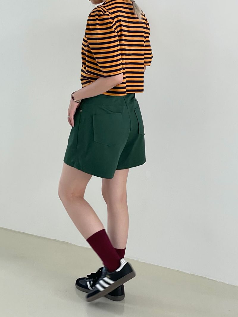 Garni puff stripe T