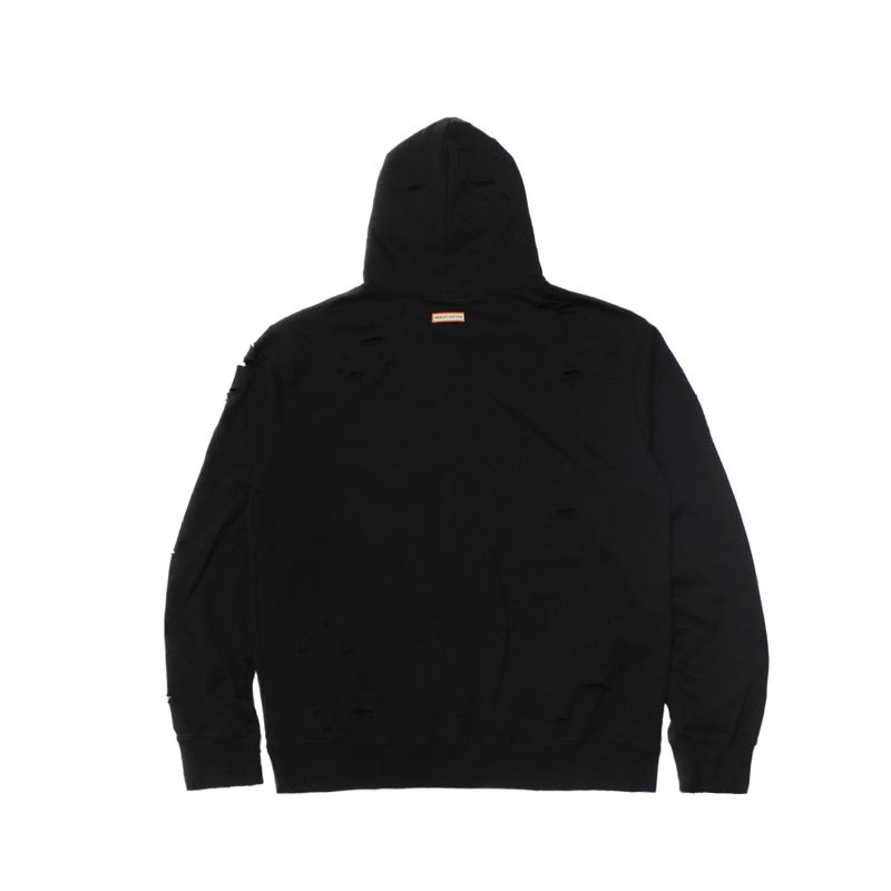 damage hoodie (black)