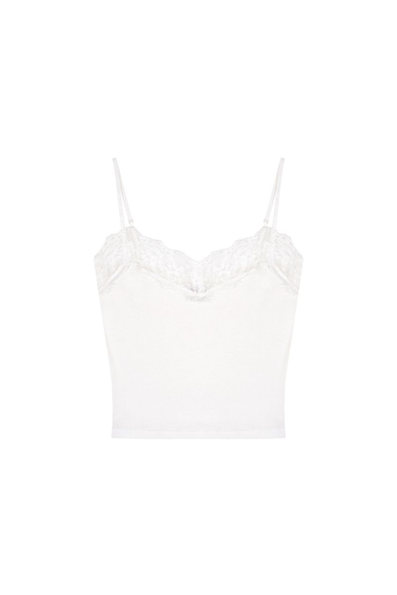 Cream donuts sleeveless, White