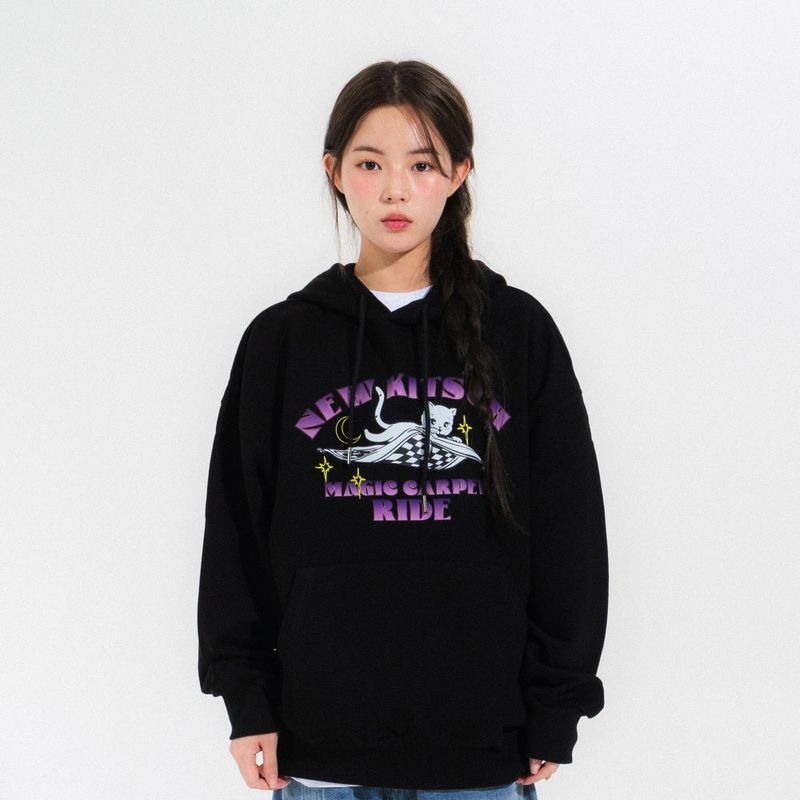 NEWKITSCH(ニューキッチジェネレーション)の「MAGIC CARPET HOOD TEE-BLACK(Tops)」
