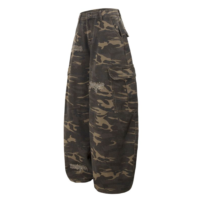 Wild Camo Flare Cargo Pants 233238565
