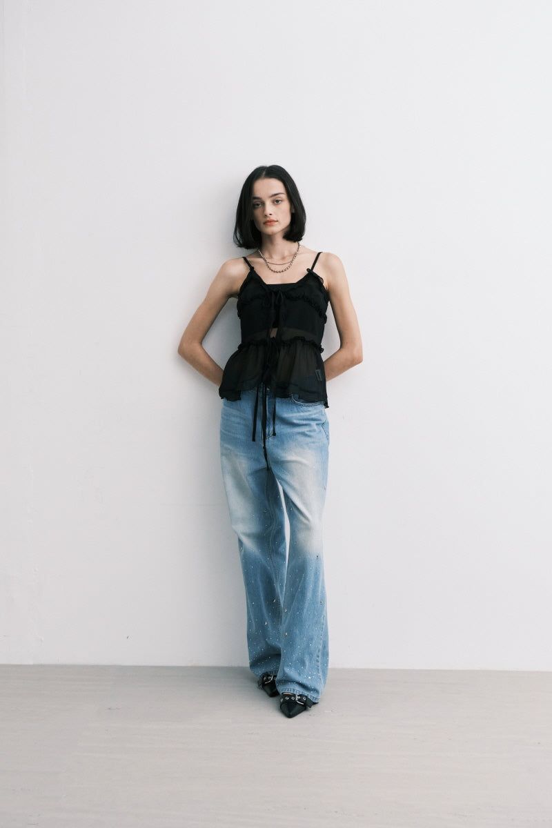 ss cubic pants (blue)