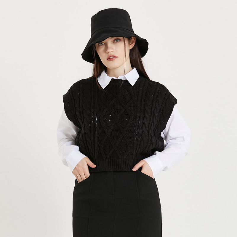 PINK PINEAPPLE（ピンクパイナップル）の「TWIST KNIT VEST（Tops）」