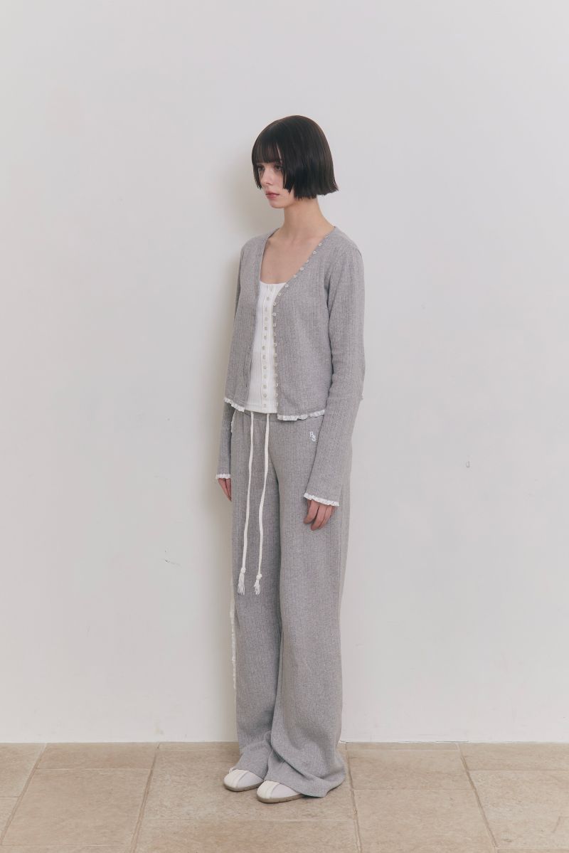Sweet Dreams Button Cardigan (Gray)